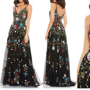 Worn once Embellished 2-strap Evening Gown